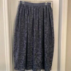 Lane Bryant Charcoal Grey Lace Overlay Skirt 14/16